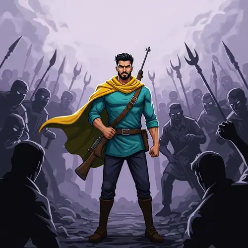 Determined South Asian Man Stands Against Hostility