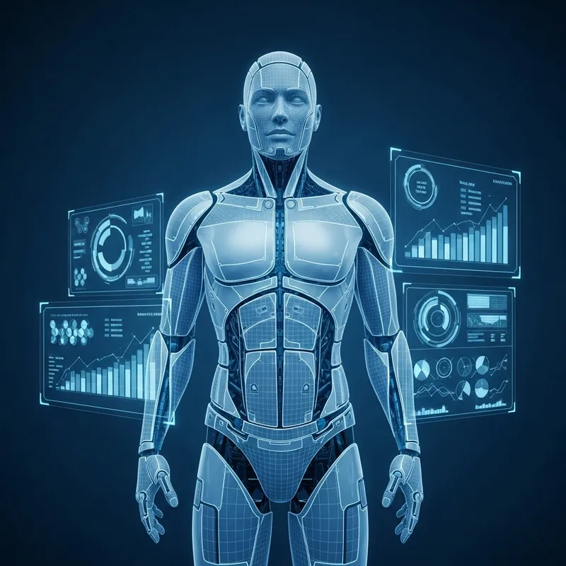 Futuristic Professional AI Assistant | 3D Hologram Technology