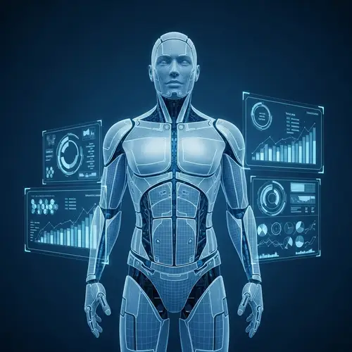 Futuristic AI Assistant - Virtual 3D Hologram | Professional Tech AI