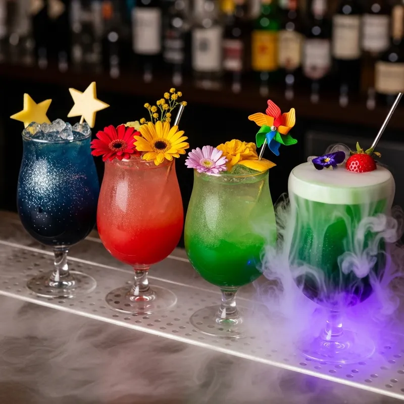Colorful & Whimsical Fairy Tale Cocktails | Enchanting Bar Creations Colorful & Whimsical Fairy Tale Cocktails | Enchanting Bar Creations