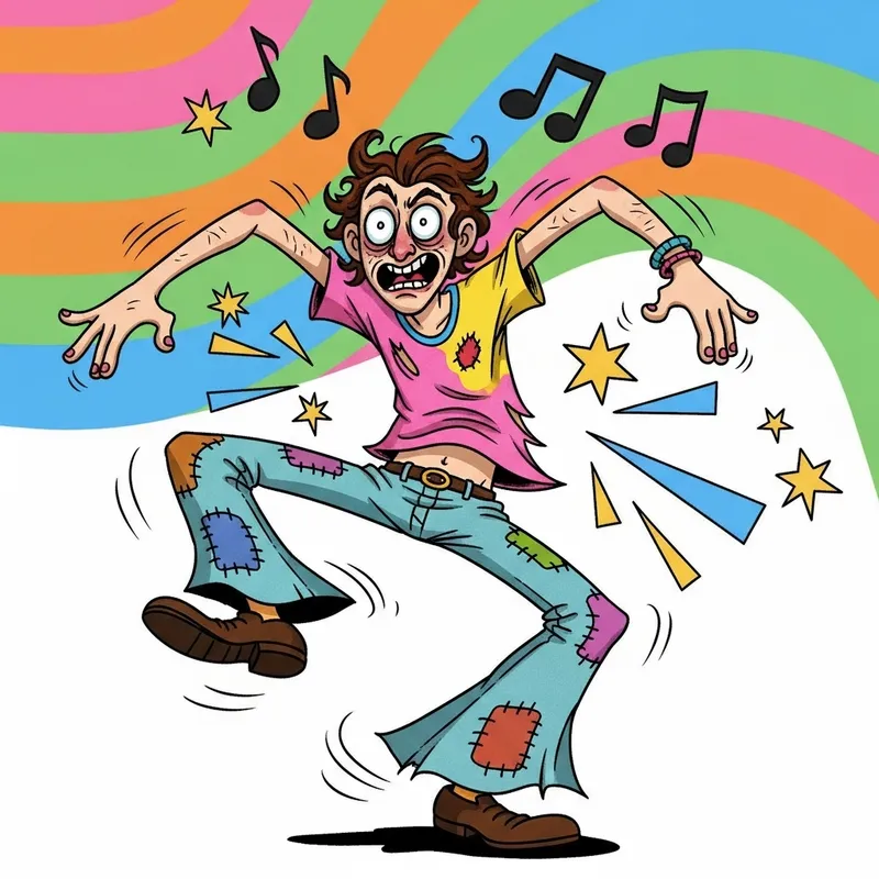 Cartoon Character Dance - Vibrant and Peculiar