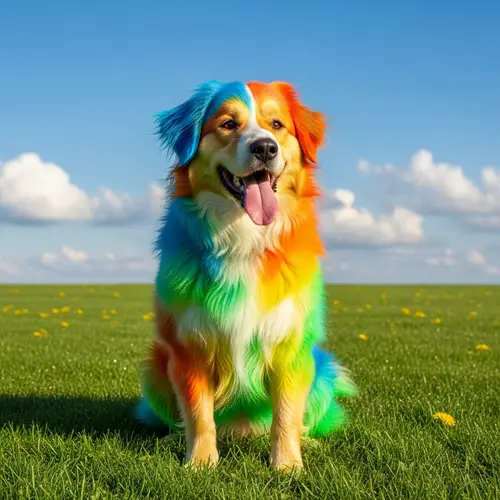 Playful Medium-Sized Dog on Vibrant Lawn | Fetch-Ready Canine