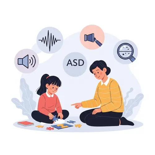 Understanding Autism Spectrum Disorder: Educational Illustration