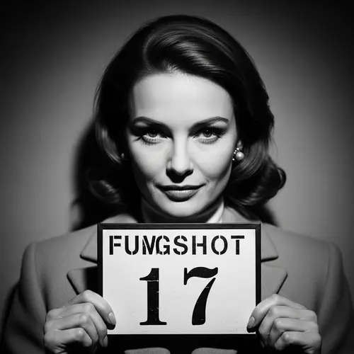 Sophisticated Stylish Woman Fashion Mugshot Image