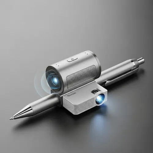 Innovative Gadget: Ballpen with Bluetooth Speaker & Mini Projector