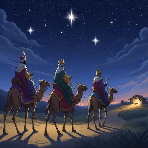 Epiphany Three Kings Biblical Scene | Serene Image