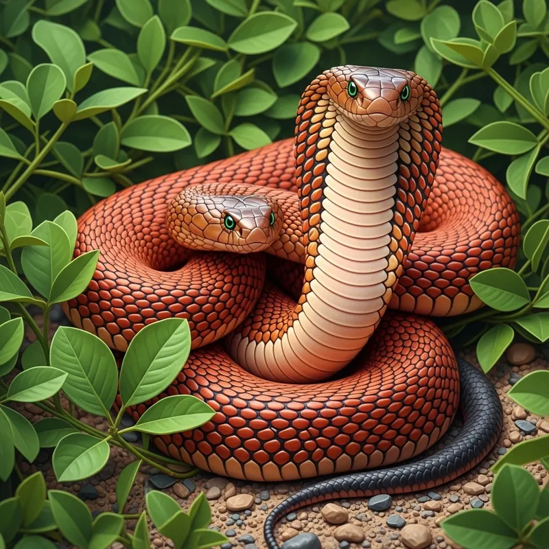 Vivid Desert Cobra in Natural Habitat | Snake Scene