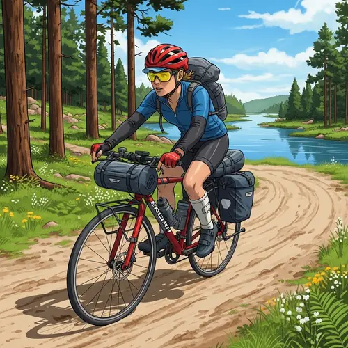 Inspiring Cyclist's Journey Through Nature's Wonders