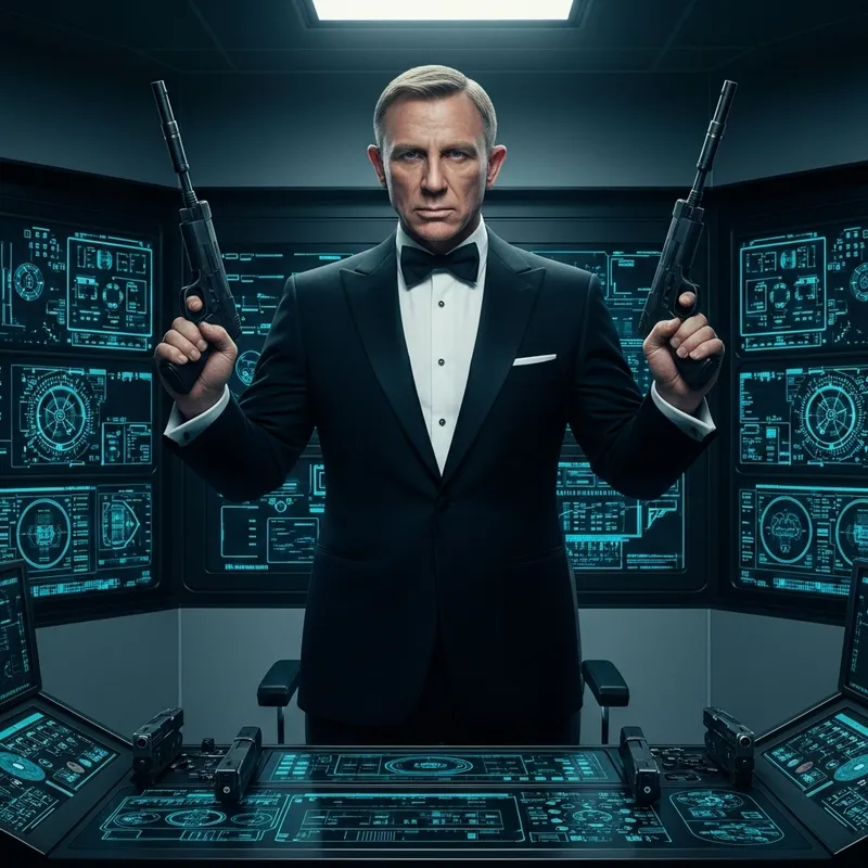 Agent 007 | Mysterious Spy Master in Black Tuxedo