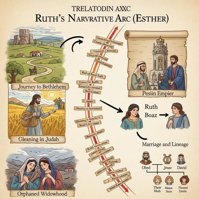 Ruth and Esther Relationship: Visual Synoptic Representation