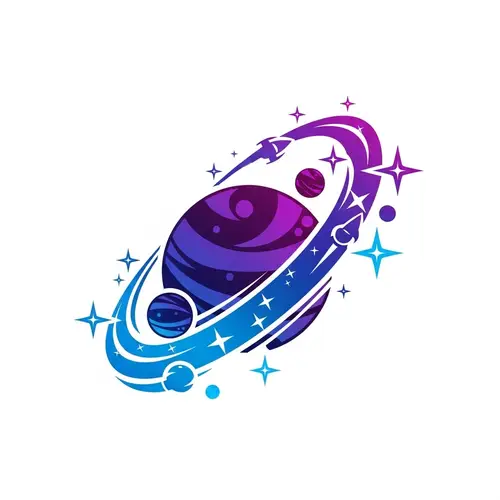 Sleek & Futuristic Cosmos-Inspired Logo Design