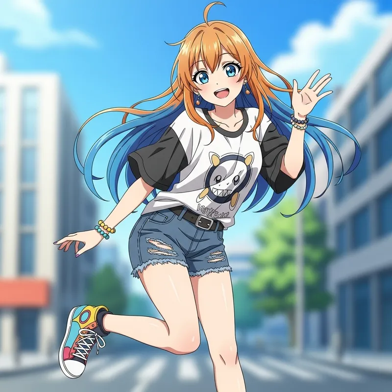 Anime-Style Girl Character Illustration Anime-Style Girl Character Illustration