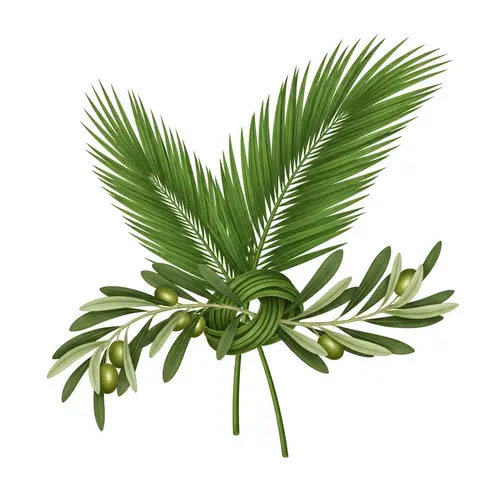 Palm and Olive Branches - Symbol of Peace