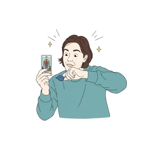 Humorous Improvisation with Comedian and Tarot Card