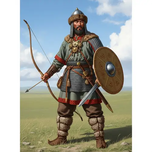 Saka Warrior of Ancient Scythian Nomadic Tribes | Attired in Traditional Gear