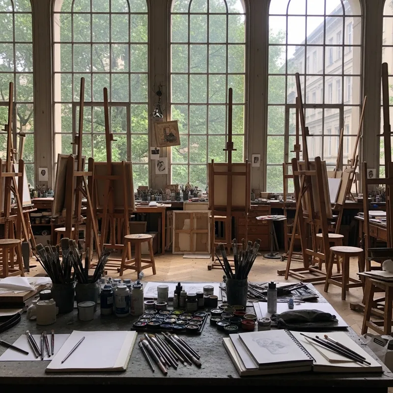 Elegant Art Studio Atelier: Creative Workspace