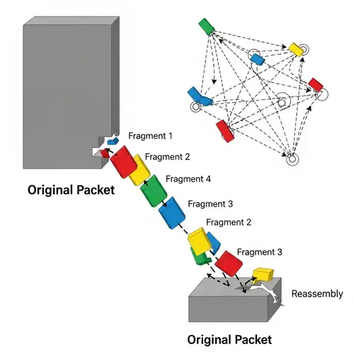 Packet Fragmentation in Network: Visual Explanation