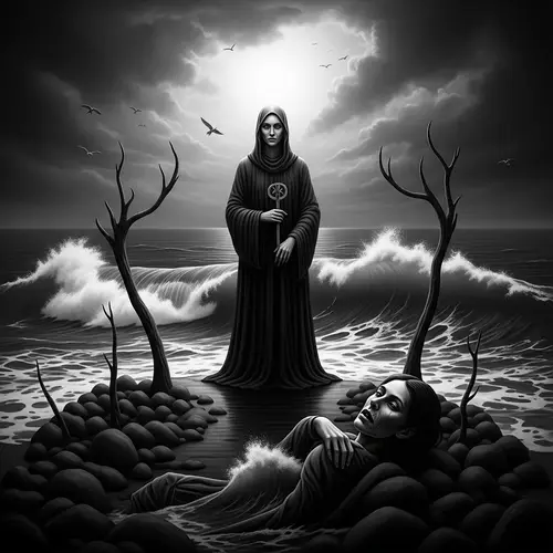 Grim Themes of Mortality: Surreal Digital Artwork