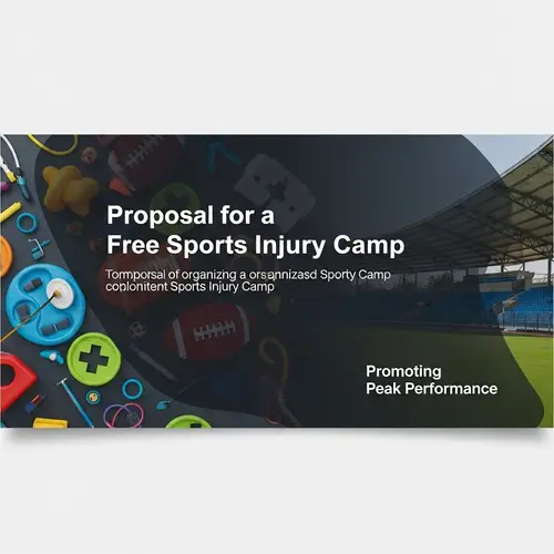 Propose Free Sports Injury Camp for Peak Performance