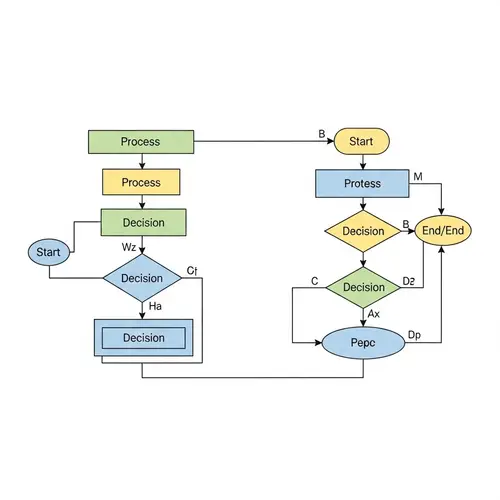 Professional Flowchart Design for Operations | Colorful and Organized