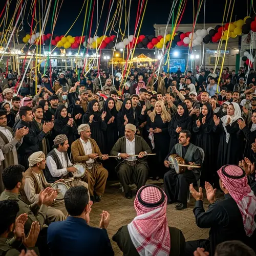 Iraqi Army Day Celebration - Festive Traditional Dance Event