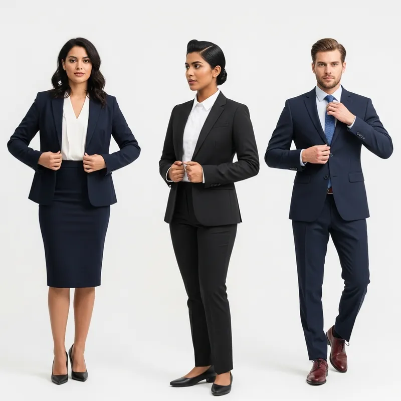 Modern Interview Attire Featuring Diverse Styles