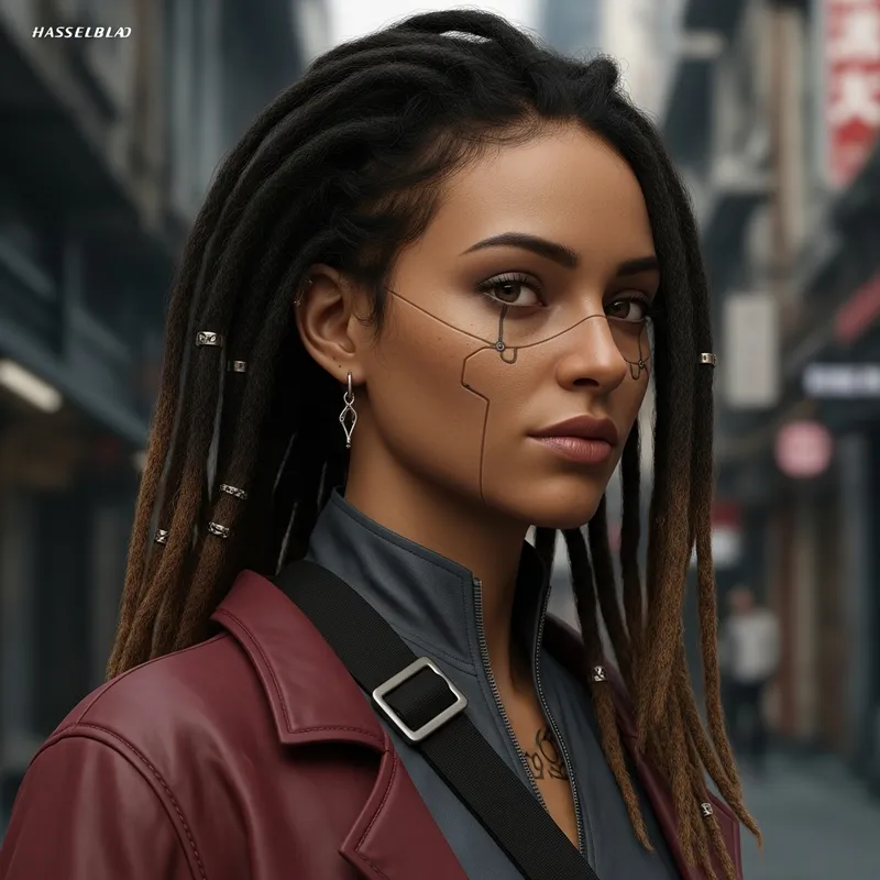 Captivating Street Photo with Cyberpunk Vibes Captivating Street Photo with Cyberpunk Vibes