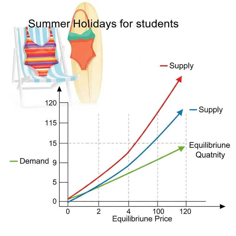 Summer Break Starts for Students | Swimwear Trends and Market Equilibrium