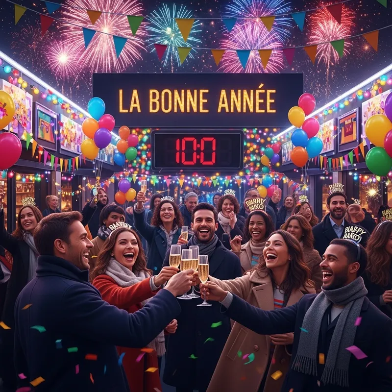 Vibrant New Year Festivities - La Bonne Année Celebration Vibrant New Year Festivities - La Bonne Année Celebration