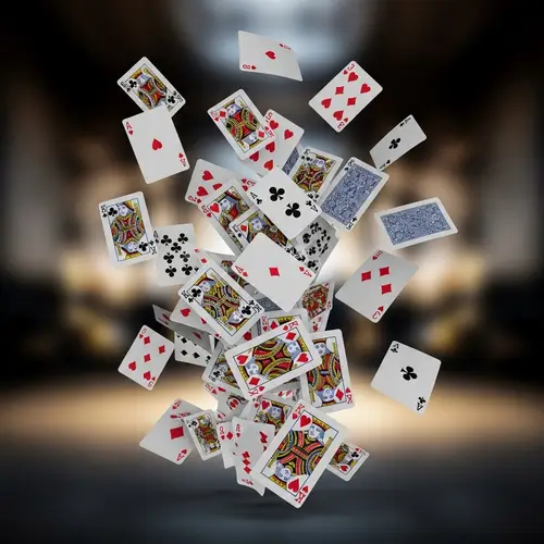 Captivating Motion: Playing Cards in Mid-Air