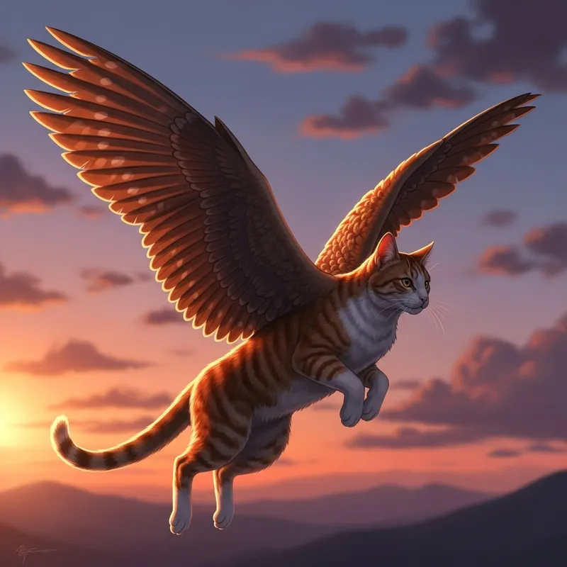 Un Gato con Alas: The Enchanted Winged Cat
