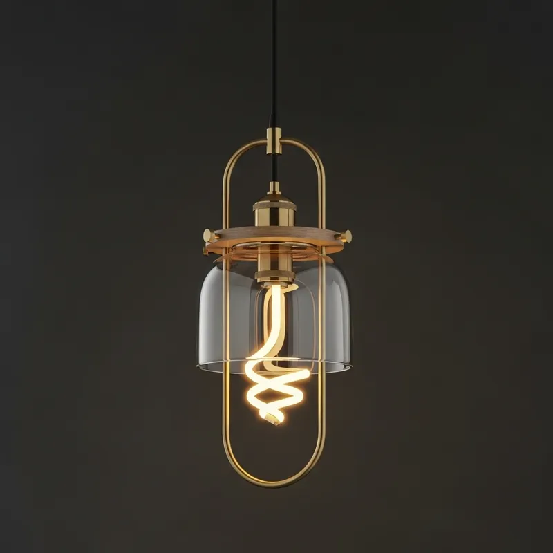 Designer Hanging Pendant Light with Modern Industrial Style