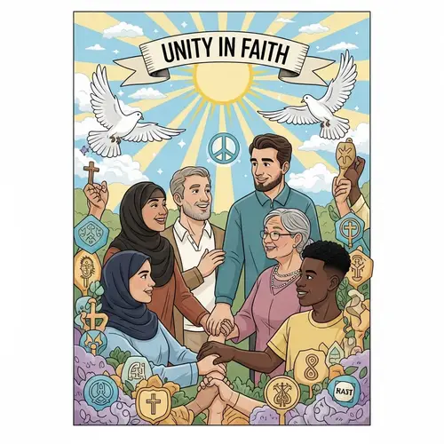 Unity in Faith: Positive Effects of Religion Poster