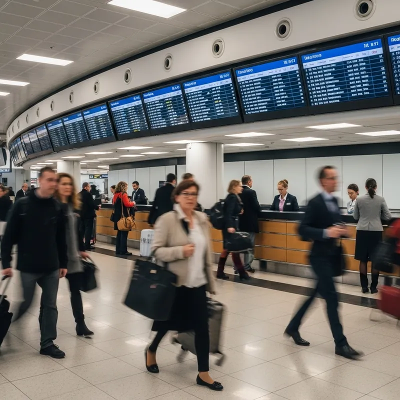 Dynamic Airport Terminal with Human Motions | Professional Photography