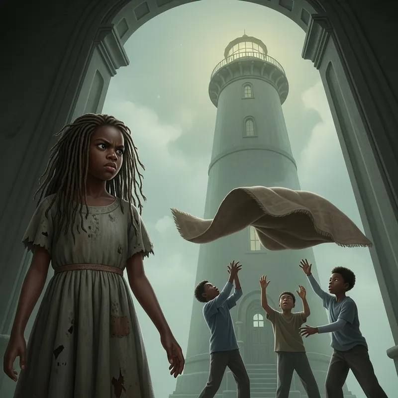 Ghostly Encounter: African American Girl vs. Mischievous Boys Inside Lighthouse