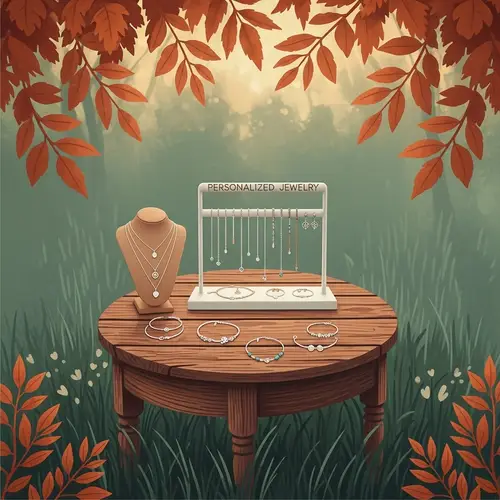 Boho Wood-Inspired Setting for Personalized Jewelry