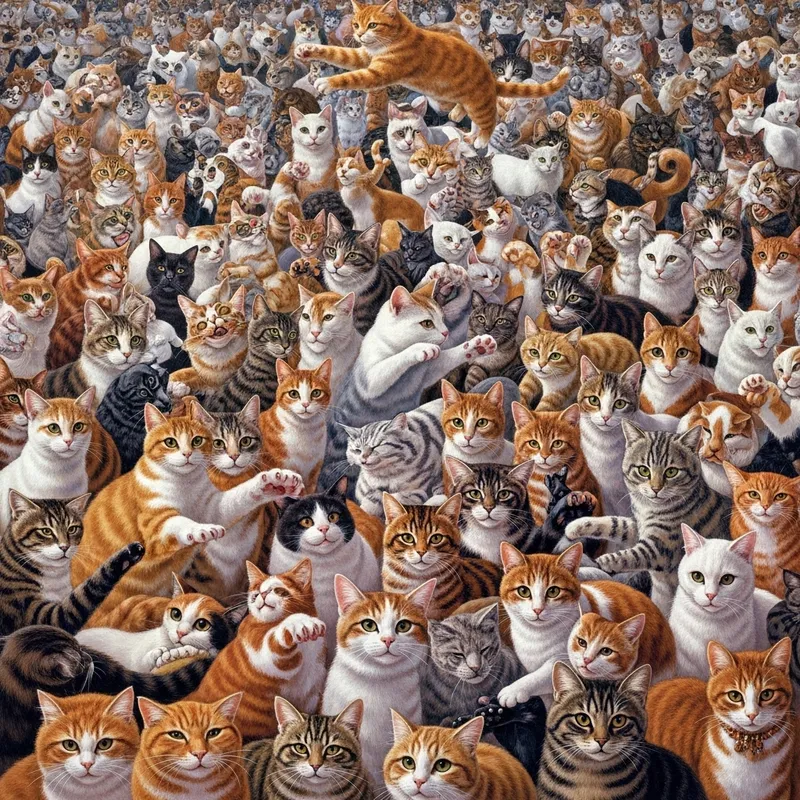 One Thousand Cats: A Vibe of Feline Energy One Thousand Cats: A Vibe of Feline Energy