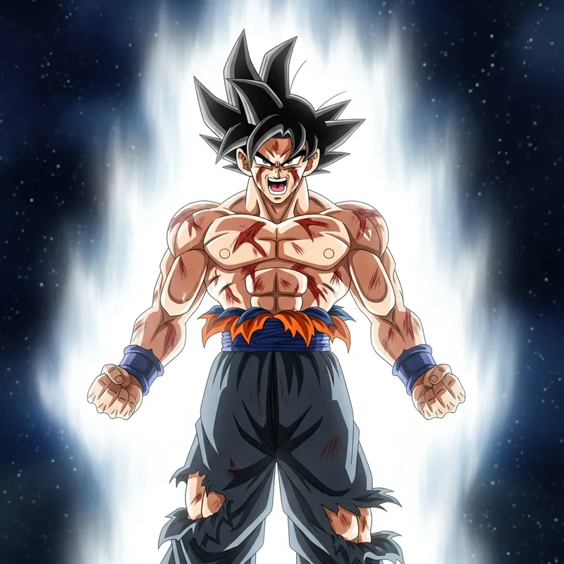 Goku's Ultra Instinct Fury