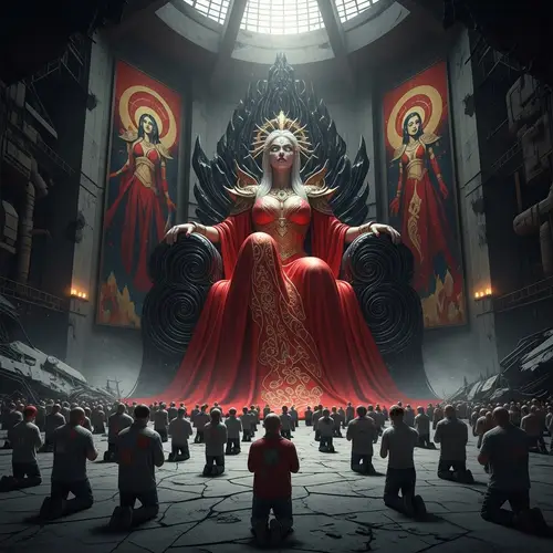 Giant Scarlet Witch Dystopian Dictator on Earth