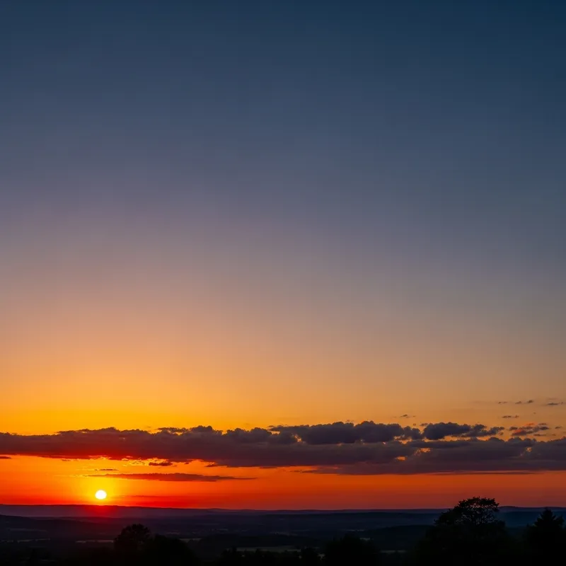 Tranquil Sunset Sky at Dusk