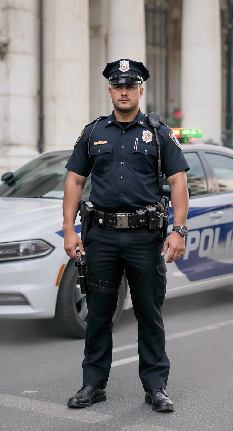 Professional Policeman Portrait Generation