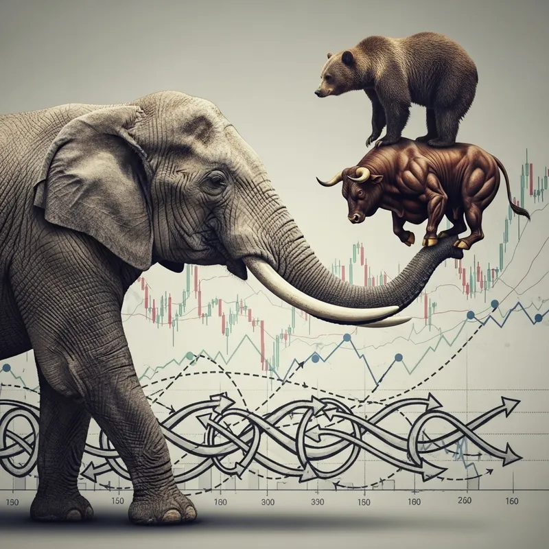 Forex Market Balance: Elephant, Bear, and Bull Exchange