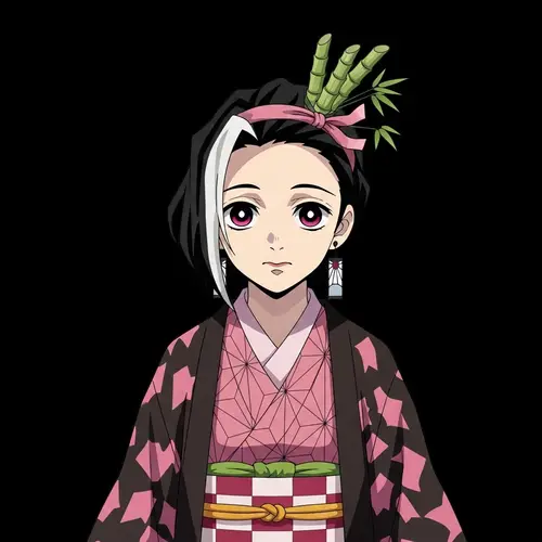 Kimono Dress with Pink and Black Patterns | Inspired Character