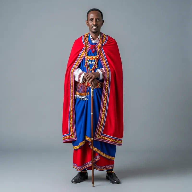 Traditional Somali Clothing: Portrait of a Somali Man Traditional Somali Clothing: Portrait of a Somali Man
