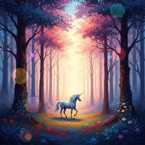 Mystical Forest with Unicorn | Enchanted Fantasy World