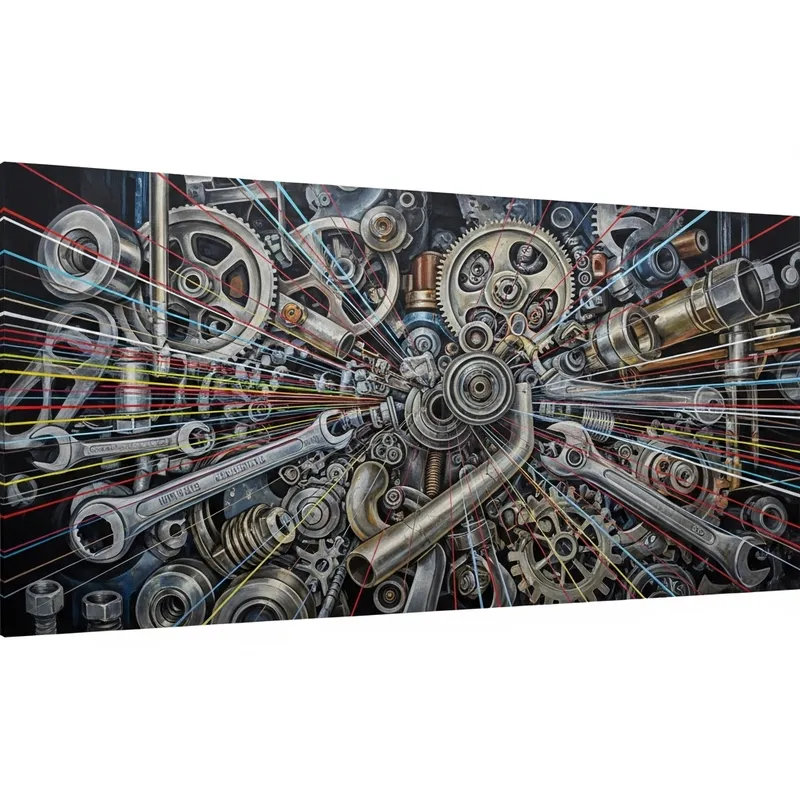 Modern Industrial Supplies with Dramatic Art Movement