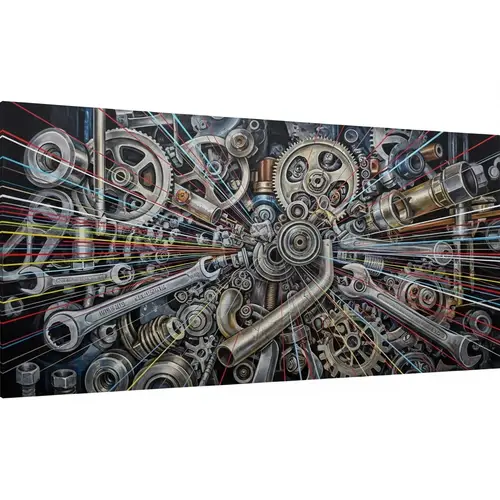 Industrial Supplies Oil Painting with Abstract Touch