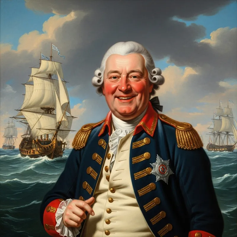 Edward Vernon 1747 Happy Background Ships