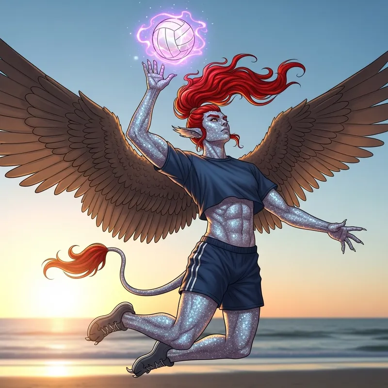 Mythical Volleyball Player: Strength & Agility