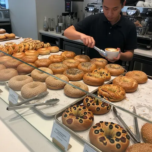 Delicious Bagels: Freshly Baked Varieties at Modern Bakery